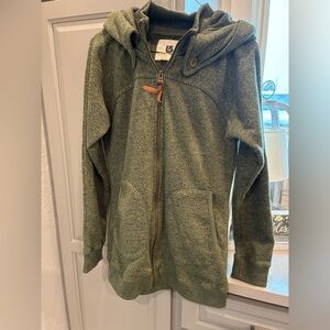 Burton Green Knit Zip-Up Hoodie